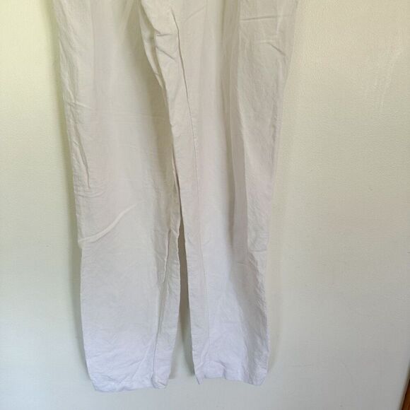 Uncle Studios Women’s White Medium Weight Linen Viscose Blend Pleat Bloomers - Picture 4 of 11